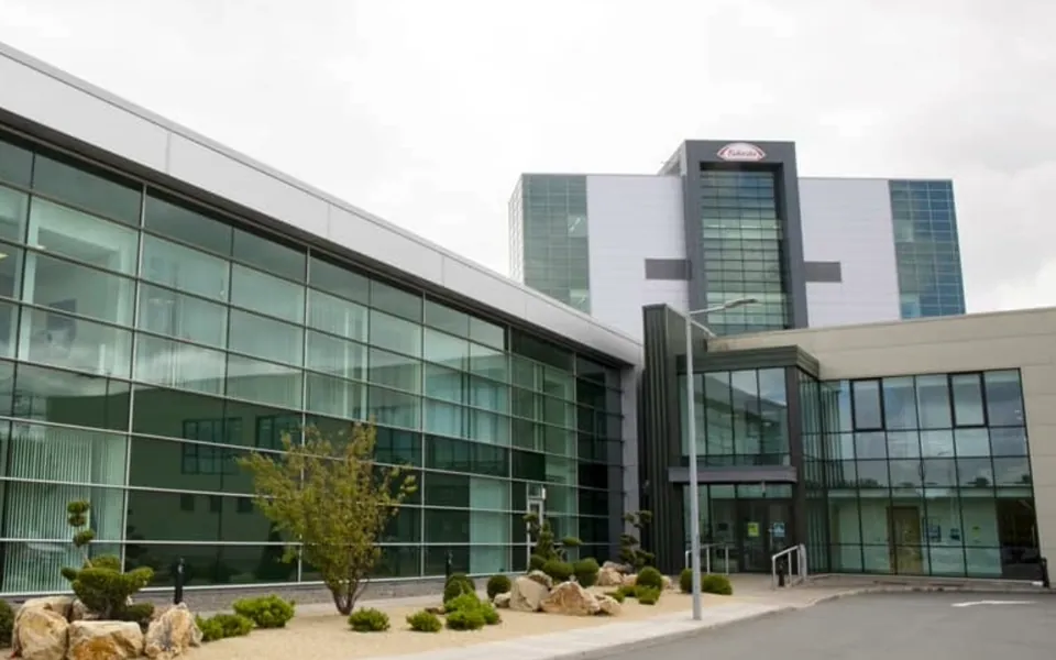 The Takeda facility in Ireland, seen from the approach road.